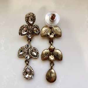 Gold Crystal Earrings